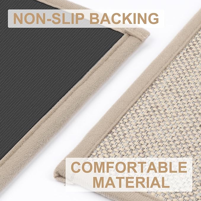 LEKEEPGO Door Mat 17"x29", Non Slip Door Mat Indoor Entrance, Rubber Backing - Image 3