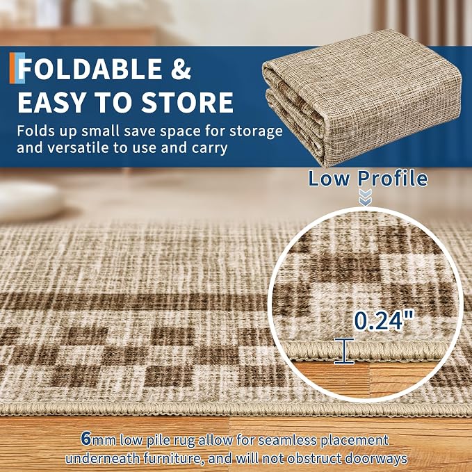 GarveeHome Modern Bordered 8x10 Area Rugs - Image 4