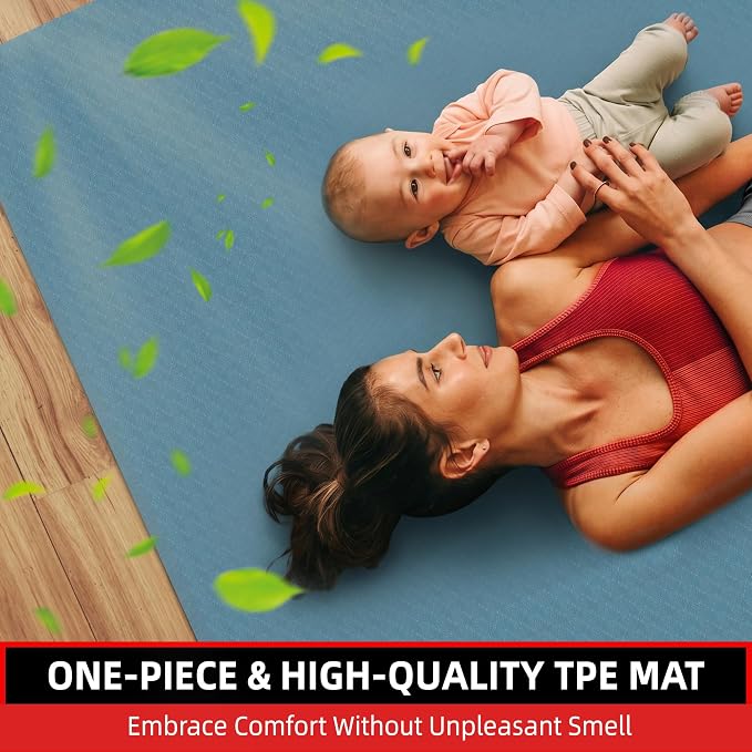 Extra Large Yoga Mat – 72"x48" or 78"x57", 1/4"–1/2" Thick Mat - Image 5