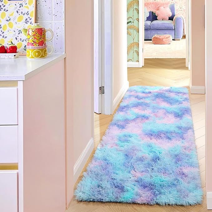PAGISOFE Adorable Furry Rainbow Rugs - Image 6