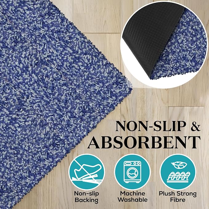 Premium Microfiber Indoor Door Mat – 32"x48" Washable Entry Mat, Waterproof - Image 5