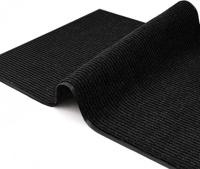 Large Door Mat 3' x 5' Black, Heavy Duty Commercial Floor Mat, Industrial Floor - Image 5