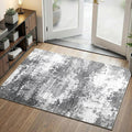 Entryway Rug 3x5 Grey Door Mat Indoor Entrance 36x60, Washable Small Throw Rugs by Acapet