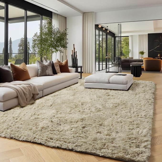 PAGISOFE Fluffy Large Living Room 5x7 Area Rugs, Fuzzy Shag Shaggy Rug Soft - Image 4