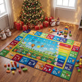 Unirea 8x10 Kids Rug for Playroom Classroom Bedroom, Washable Educational Play by UNIREA
