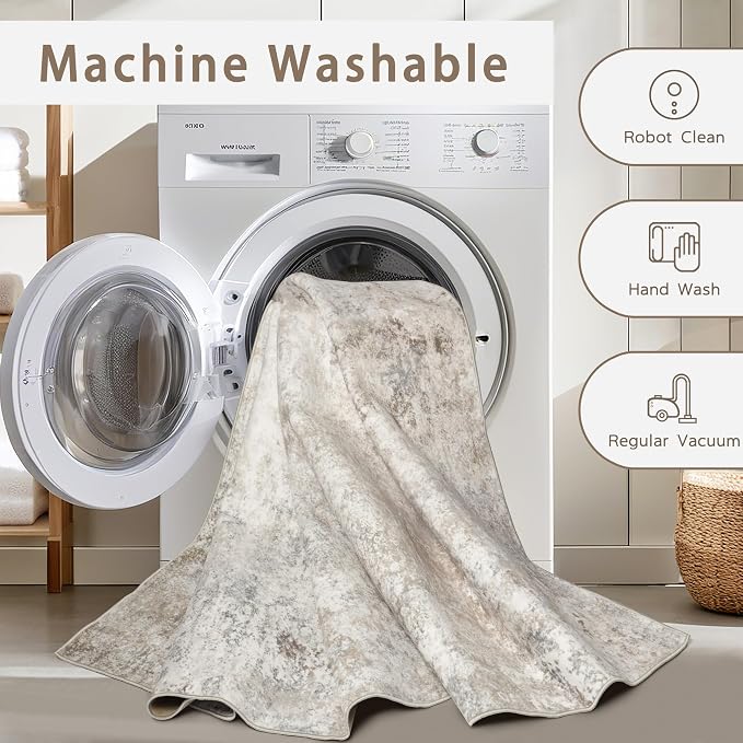 Srugn Washable Rugs 6x9 Area Rugs - Image 4