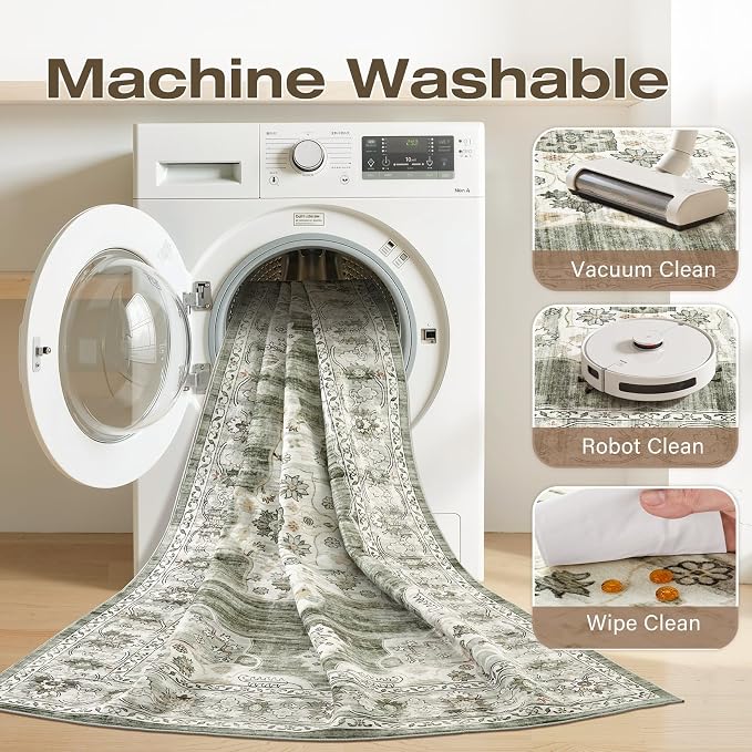 7x9 Washable Area Rug - Image 2