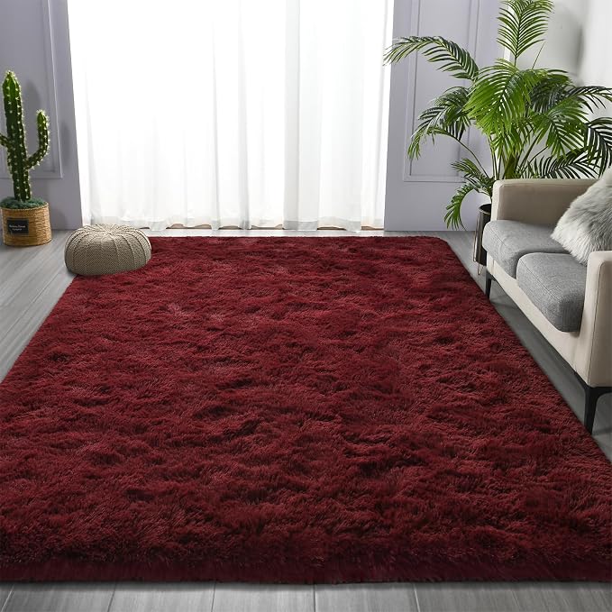 Deerhoo Shag Area Rug, 4 X 6 Plush Fuzzy Rugs - Image 2