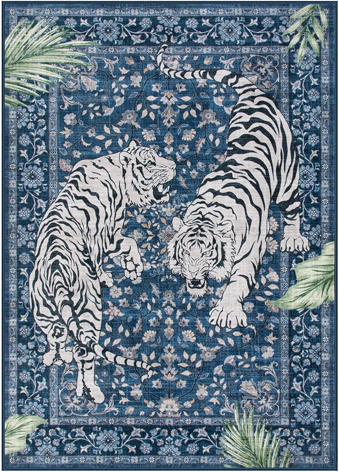Moynesa Tiger Washable Area Rugs - Image 3