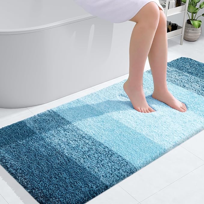 OLANLY Large Bathroom Rugs Mat 40x24, Extra Soft Absorbent Microfiber Bath Rugs by OLANLY