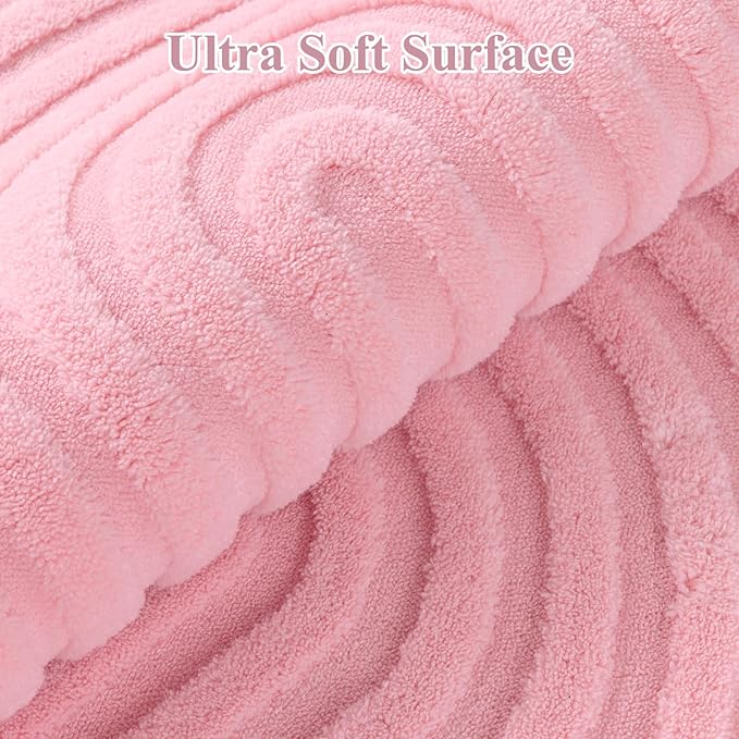 Pauwer Pink Area Rug for Girls Bedroom 4x6 Soft Fluffy Non Slip Machine - Image 3