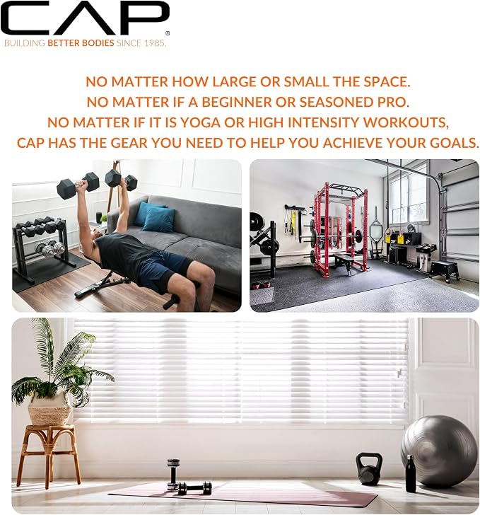 CAP Barbell 1-Inch High Density Exercise Yoga Mat - Image 8