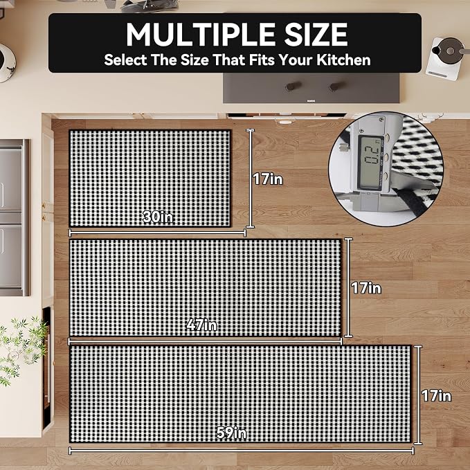 YDKGL Kitchen Mats for Floor, Super Absorbent Kitchen Rugs Non Slip Washable - Image 2