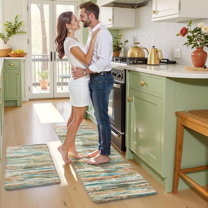 KIMODE Kitchen Mats for Floor Anti Fatigue 20"x47"+20"x32", Farmhouse Kitchen - Image 7