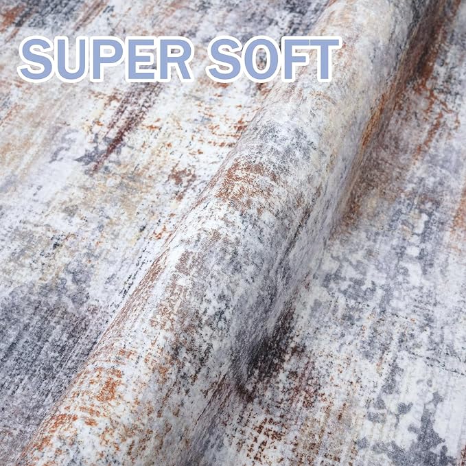 IOHOUZE Abstract Runner Rug 3x12 Ft Washable Runners - Image 7