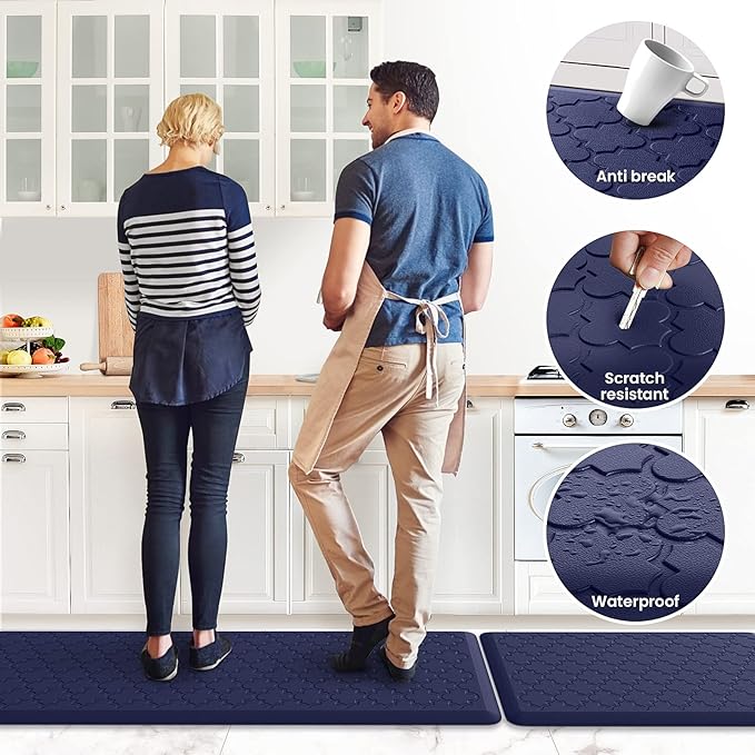 Kitchen Mat Cushioned Anti-Fatigue Floor Mat Water Resistant Non-Skid Kitchen - Image 6