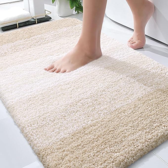 OLANLY Bathroom Rugs Mat 30x20, Extra Soft Absorbent Microfiber Bath Rugs by OLANLY
