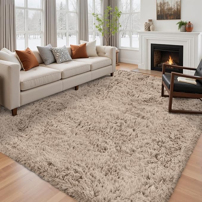 6x9 Area Rug for Living Room: Ultra Soft Fluffy Rug Modern Large Thicked Shag - Image 3
