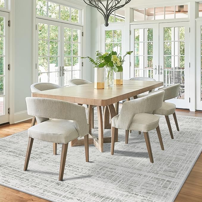 9x12 Area Rugs Washable Rug: Anti-Skid Abstract Modern Living Room Rug Soft - Image 8
