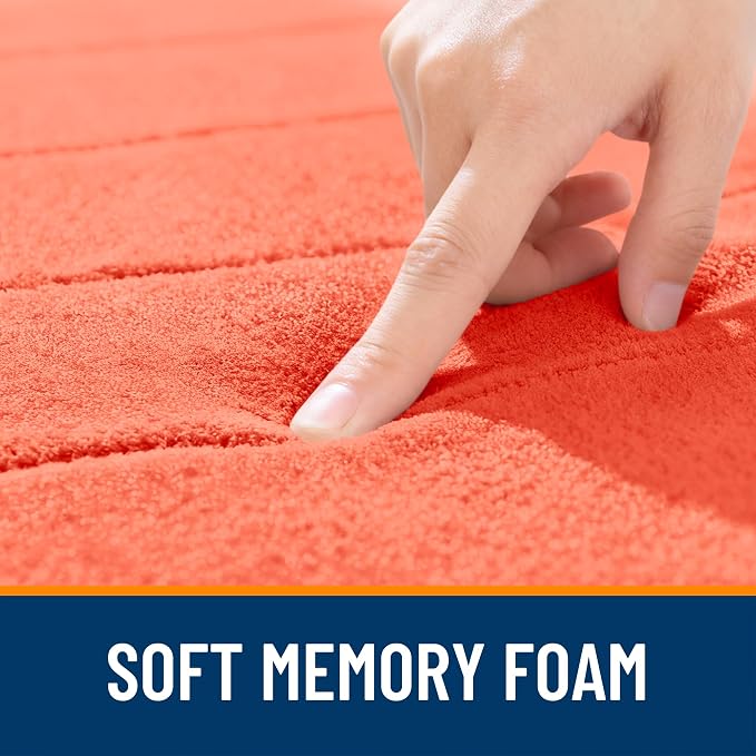 OLANLY Memory Foam Long Bathroom Rugs Runner 47x20, Super Soft Absorbent Bath - Image 5