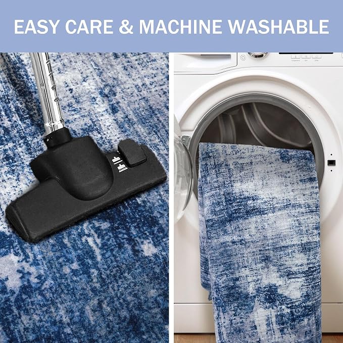 IOHOUZE Abstract Runner Rug 2x4 Ft Entryway Rugs Washable Door Mat Indoor - Image 3