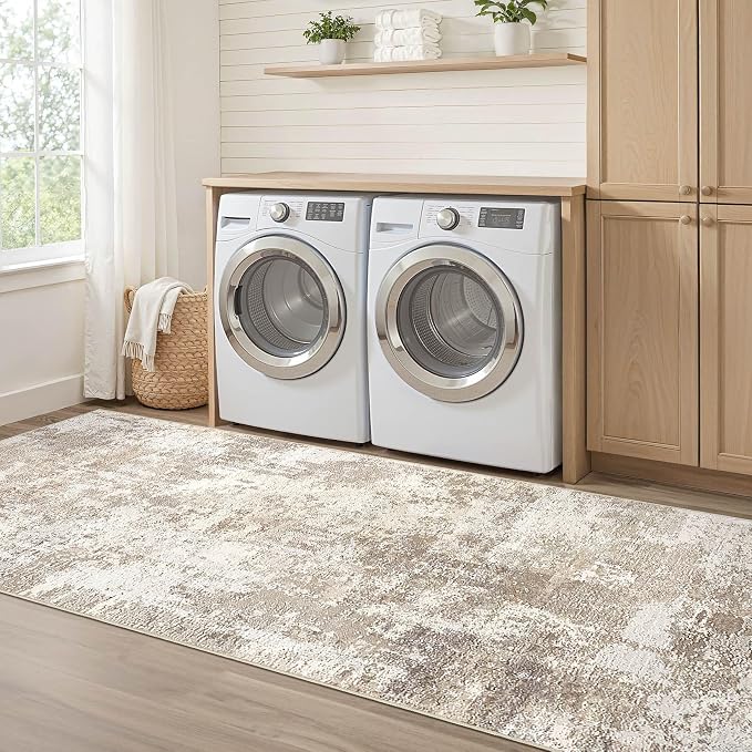 Runner Rug Kitchen Washable Rugs: 2x10 Non-Slip Abstract Soft Modern Stain - Image 6
