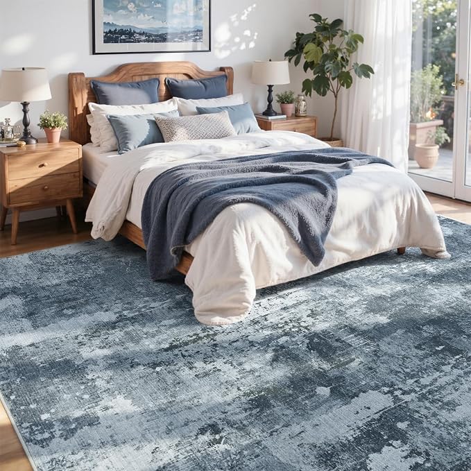 5x7 Ft Area Rugs for Living Room, Soft Non-Slip Washable Rugs Modern Abstract - Image 4