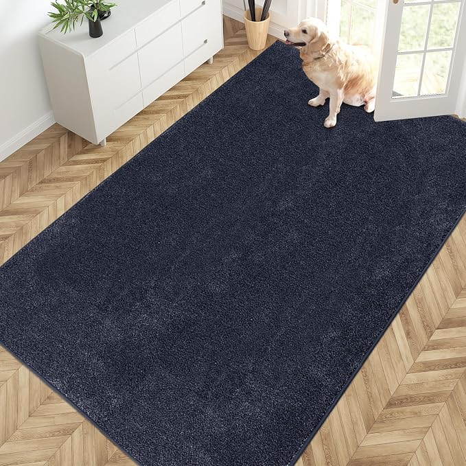 PURRUGS Easy Care Area Rug 4.5ft x 7ft, Non-Slip Washable Entryway Rug by PURRUGS
