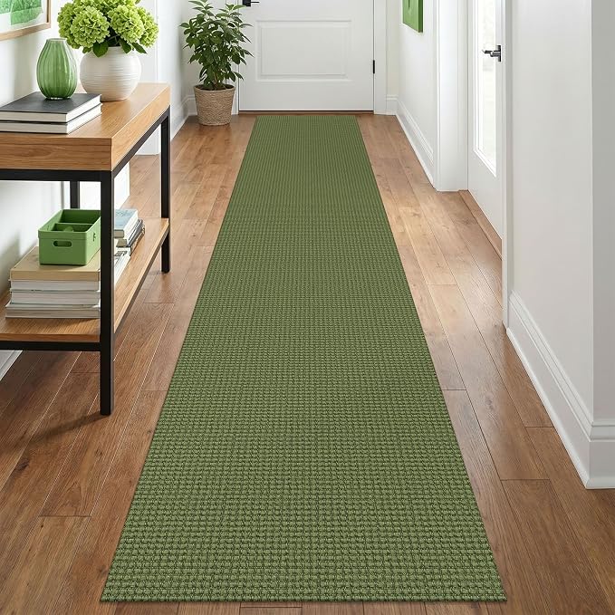 IOHOUZE Washable Runner Rug 2x12 Non Slip Rubber Backed Extra Long Hallway by iOhouze
