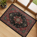 RELEANY Area Rugs Small 2'x4' Washable Non-Slip, Floral Vintage Distress by RELEANY