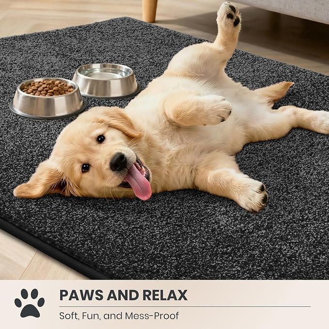 PURRUGS Dirt Trapping Door Mat 24" x 35.5", Non-Slip Machine Washable Entryway - Image 3
