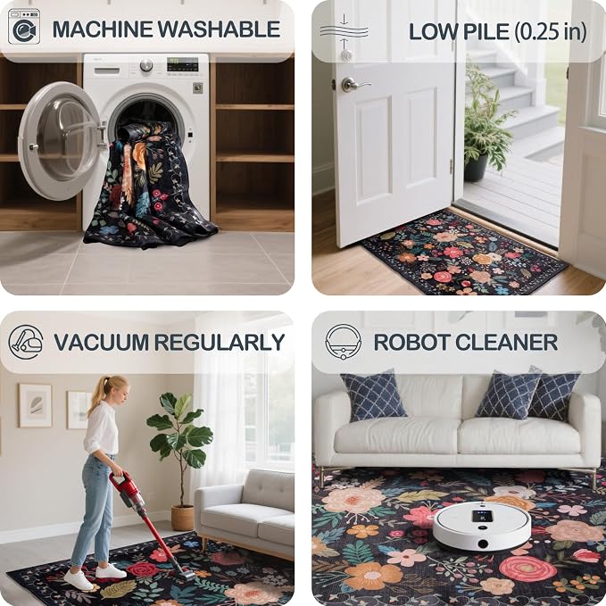 Washable 2' x 6' Runners for Hallways, Non Slip Long Floor Runner for Kitchen - Image 6