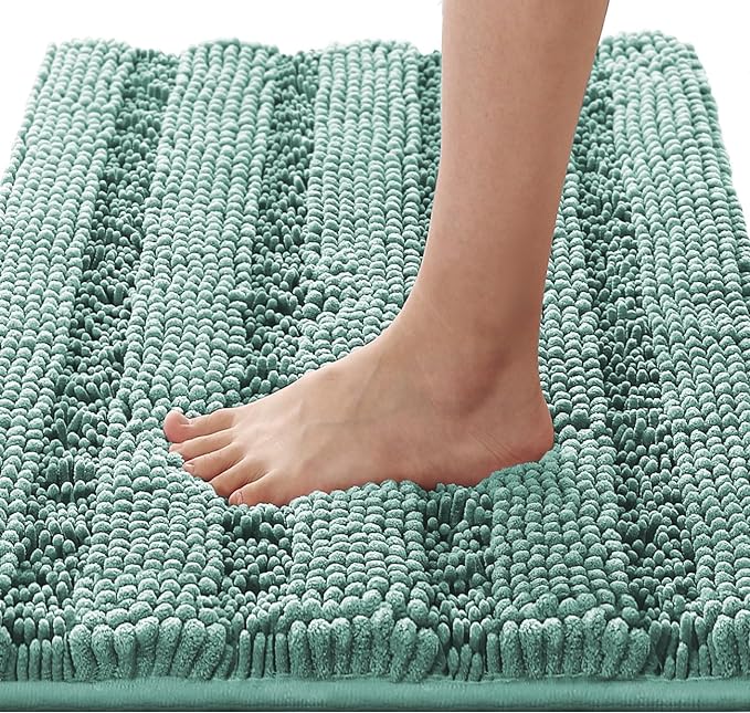 H.VERSAILTEX Bath Rugs for Bathroom Non Slip Bath Mats Extra Thick Chenille by HVERSAILTEX