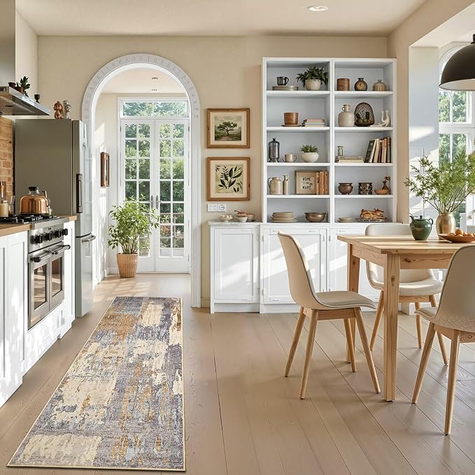 Toneed Entryway Runner Rug 2x6 for Hallway Kitchen, Washable Non-Slip Rug - Image 2