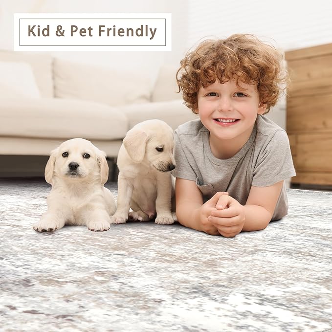 Srugn Washable Rugs 6x9 Area Rugs - Image 6