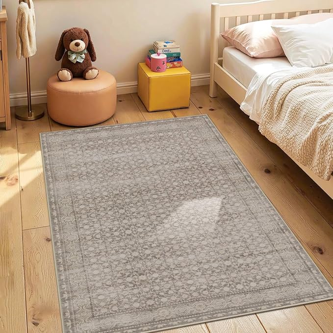 Rugxara 3x5 Washable Entryway Rug, Non Slip Boho Runner Rugs - Image 3