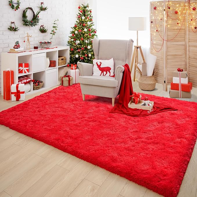 Chicrug Soft Area Rugs for Bedroom Living Room Plush Fluffy Rug 6x9 Feet - Image 7