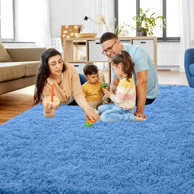 Mugorn 5x7 Rugs for Living Room, Soft Carpet Shag Kids Room Rug, Non-Slip Fuzzy - Image 7