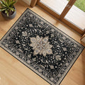 RELEANY Area Rugs Small 2'x3' Washable Non-Slip, Floral Vintage Distress by RELEANY