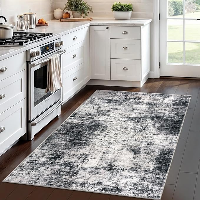 IOHOUZE Abstract Area Rug 4x6 Ft Washable Rugs - Image 3