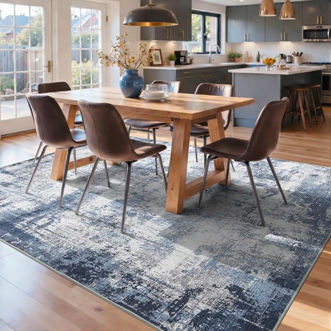 5x7 Ft Area Rugs for Living Room, Soft Non-Slip Washable Rugs Modern Abstract - Image 9