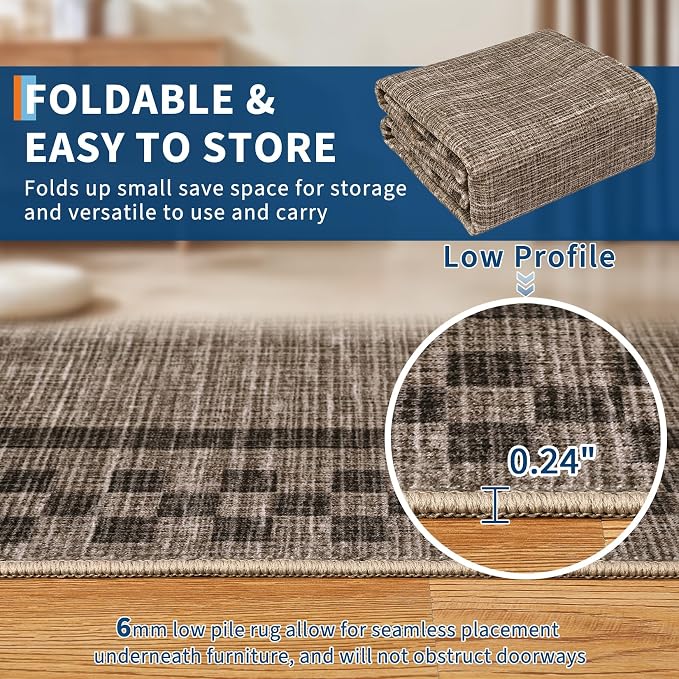 GarveeHome Washable Area Rugs 8x10 Non Slip Soft Large Living Room Rug Modern - Image 4