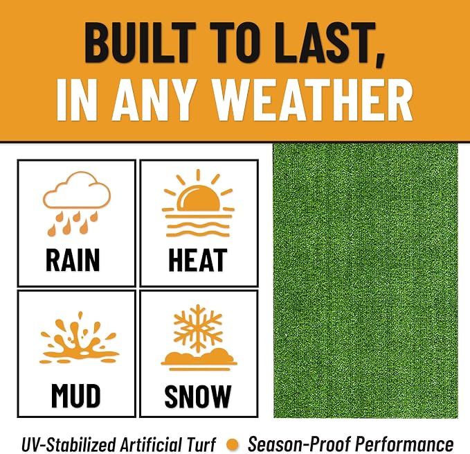 Ottomanson Artificial Grass Runner Lite 22" x 12', Fake Grass - Image 5