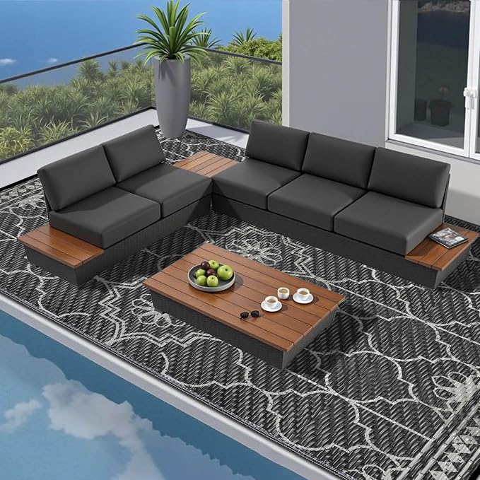 Outdoor Rug 10x14Ft, Waterproof Outdoor Patio Rug - Image 6