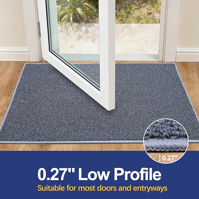 Dirt Trapping Door Mat 24x36, 3D Scarping Surface Doormat - Image 3
