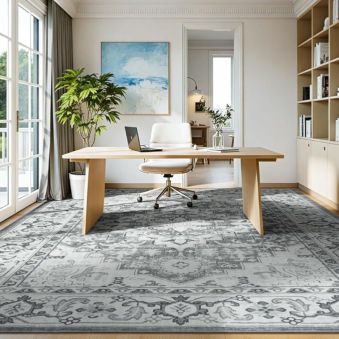 Lessymo Area Rugs 10 x 14 for Living Room, Washable Large Area Rugs Boho Faux - Image 8
