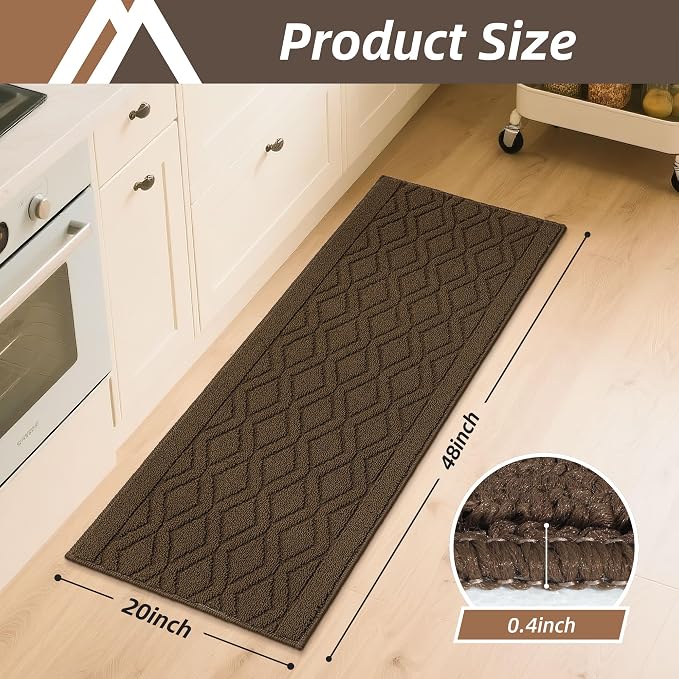 COSY HOMEER-Kitchen-Rugs-and-Mats 20"x48" Non Slip Kitchen Mats - Image 2