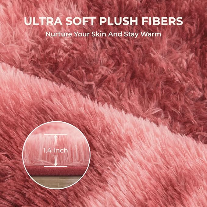 Litanika 5x8 Fluffy Shag Faux Fur Area Rug - Image 5