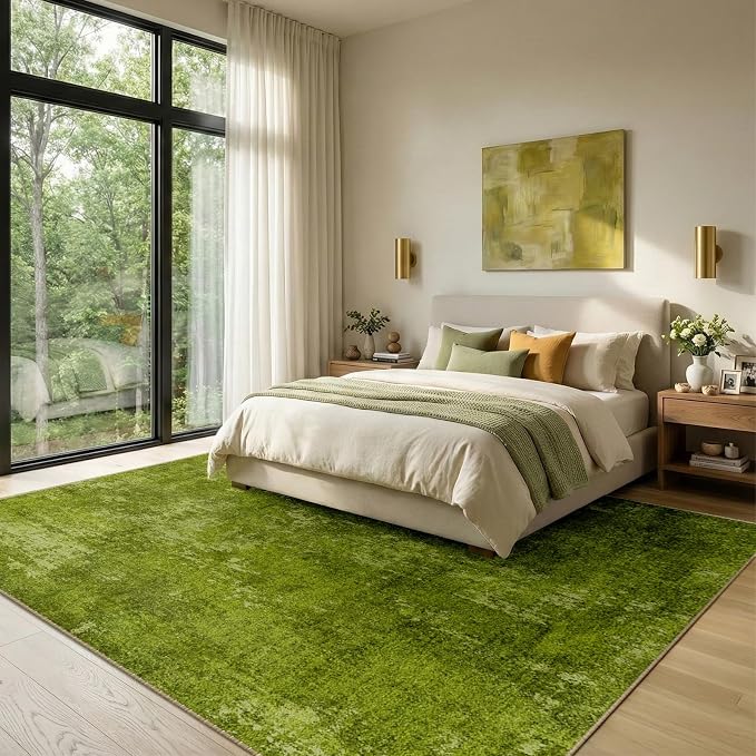 RELEANY Washable Area Rugs 5'x7' Non-Slip Modern Abstract Soft - Image 2