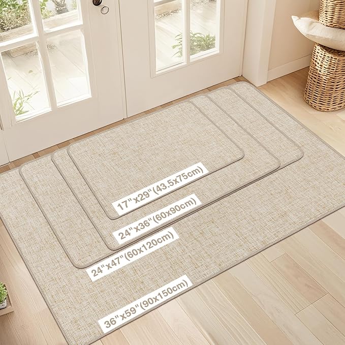 LEKEEPGO Ultra Thin Indoor Door Mat 17"x29", Low-Profile Door Mat Indoor - Image 2